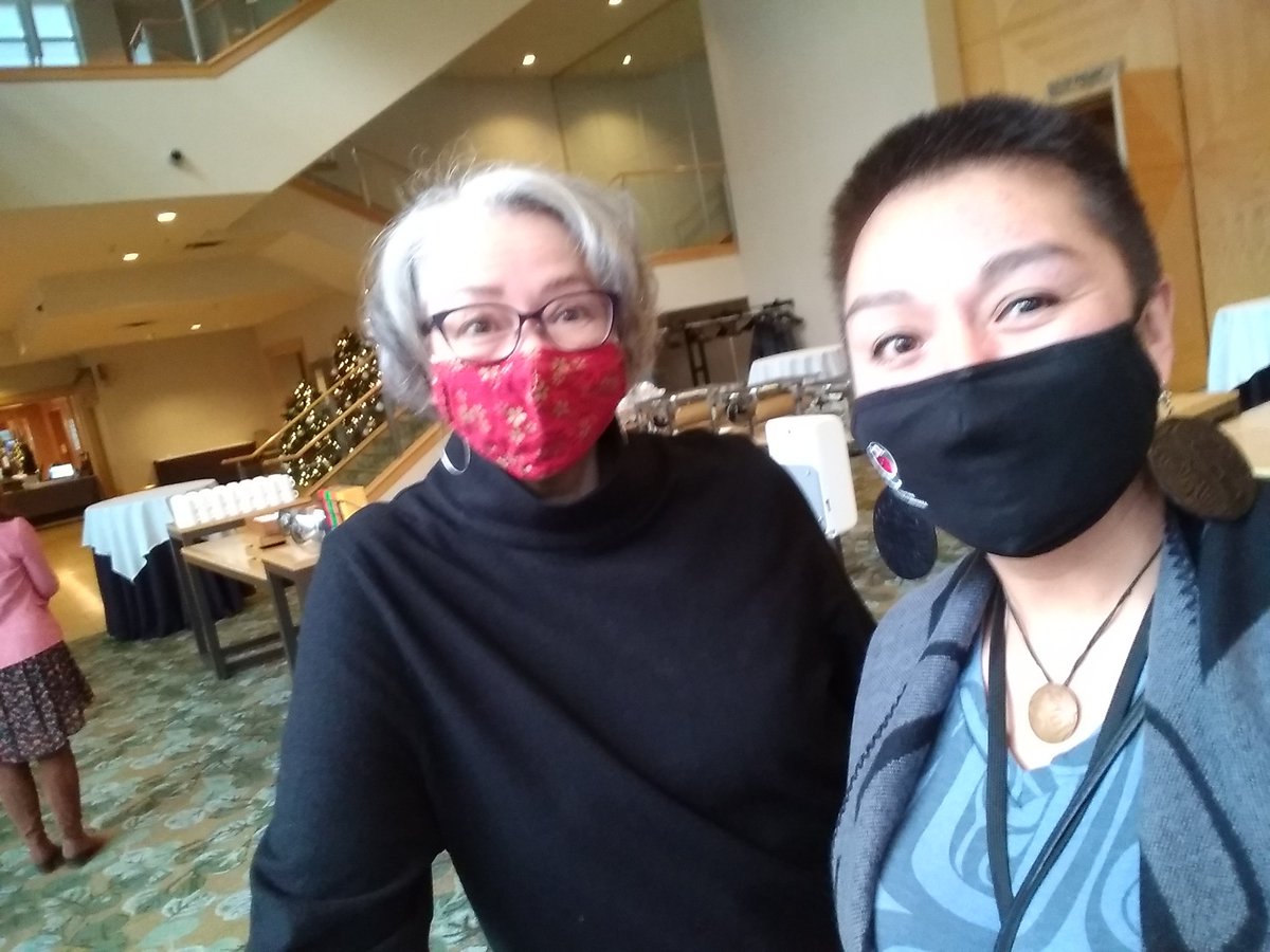 AdeanaYoung's tweet photo. #AdeanaSaid #WomenInLeadership #BCSTAAcademy #ImHlaaya #GPC #BCNDP #IndigiPoli #CdnPoli 
When you're confident you made a good first impression that an Honorable addresses you by your first name the second time you see them. Much respect and reciprocity to @JM_Whiteside Xaw'aa https://t.co/xZDiu0NRaE
