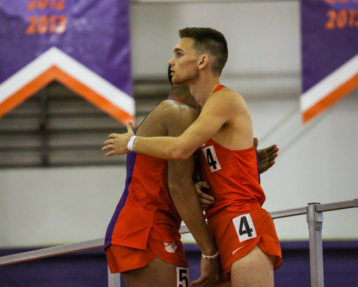 ClemsonTrackXC's tweet photo. 🥇 and 🥈 belong to the Tigers 😤

Congrats to Aman Thornton and Carson Tillman on getting first and second place in the 600m! https://t.co/CNtBCFU6j9