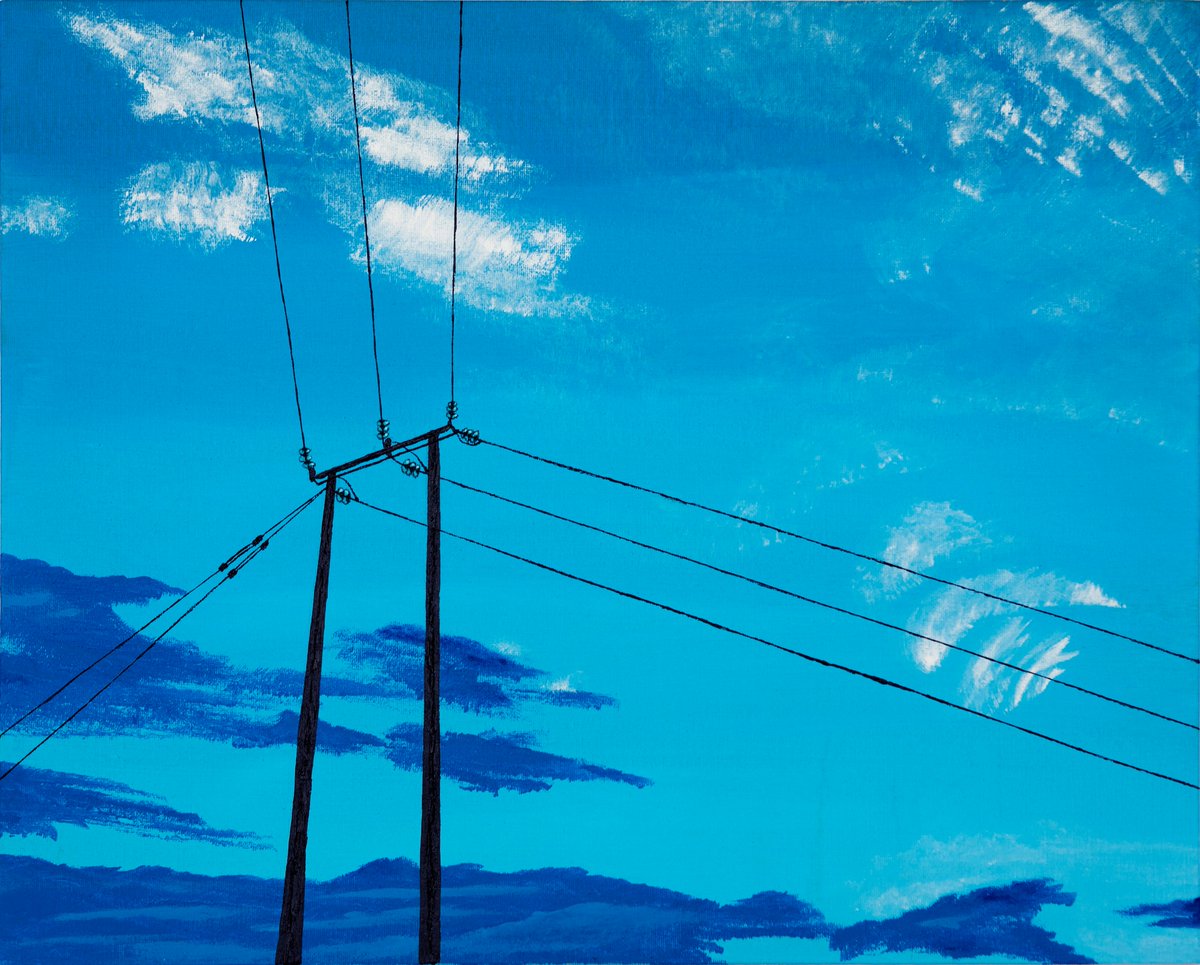 ebretherick's tweet photo. I've decided to finally investigate the world of NFTs for my artwork, so expect to see art related posts in the future. Just wondering if any of my followers have any knowledge in this area before I blindly start googling / trawling forums? (Pic is my latest piece Electric Blue) https://t.co/aw20LTFDYD