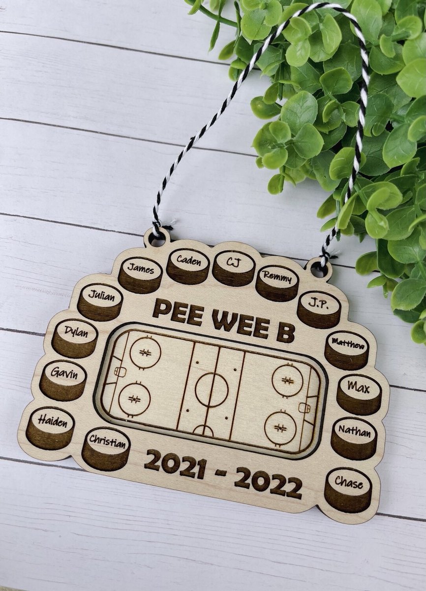 20% Hockey Christmas Ornaments at Crafty Chaos - store36061600.company.site/ORNAMENTS-c122…