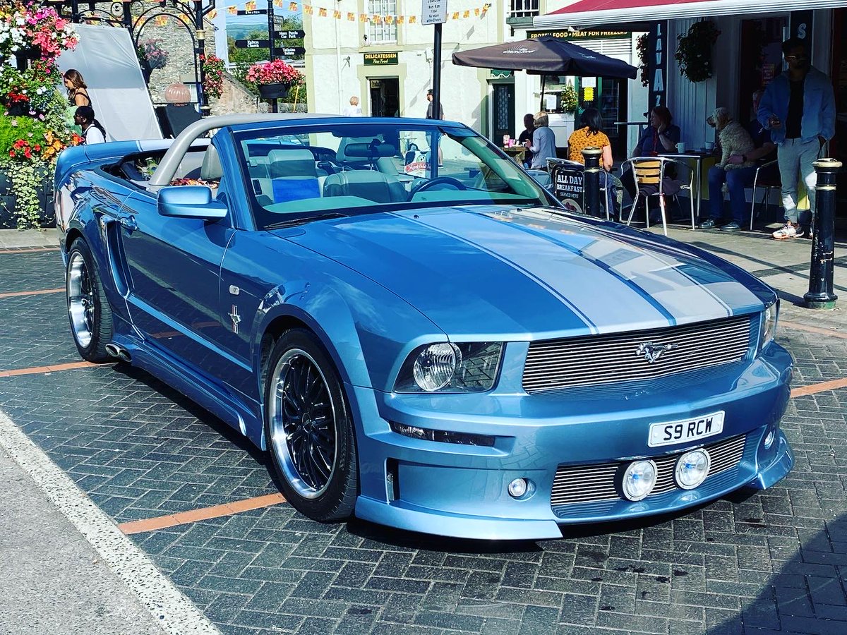 JLS_Mustang's tweet photo. @CaitlinJLSHumes &amp; Here it was parked in Corwen Town ready for filming. The car is kept less than an hour away from you if you are North Wales https://t.co/6JwFP5FkTW