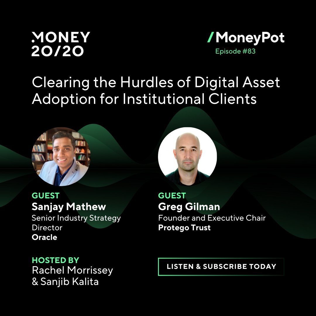 money2020's tweet photo. DeFi and Web 3.0 are upon us. Listen in to the latest #MoneyPot episode with @mattsanjay from @Oracle &amp; @sciencegilman from @ProtegoTrust about the way digital assets can change the nature of risk, open markets, &amp; how to make them less risky for investors. https://t.co/jLgWfH8aKb https://t.co/dGJkDe40fR