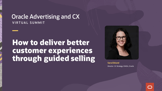 How to help your entire sales organisation achieve better business outcome? Join Sara Eklund &amp; business leaders in sharing their strategies to enable seller success &amp; drive revenue in a digital world. Watch the video. <a href="/OracleCX/">Oracle Customer Experience</a> bit.ly/32NlxpG