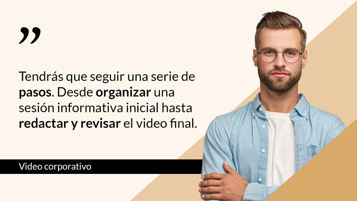 ¿Quieres producir un video corporativo? ¿Has pensado en cómo quieres que sea? ¡Stop! Antes de nada piensa cuál es el objetivo que quieres conseguir y sigue estos pasos cuando escribas tu guion de video. Encuentra los consejos y tips aquí. 👇 swiy.io/6HyN