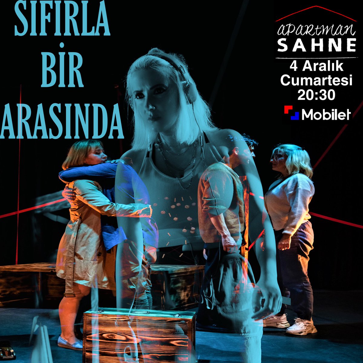 AltSahne's tweet photo. Alt Sahne'nin sezon oyunu
"Sıfırla Bir Arasında"
4 Aralık #Cumartesi 20.30'da
yeniden Apartman Sahne'de
. @apartmansahne 
🎟️ @mobilet
(link bio ve story de)
🎟️ Gişe : 0216 339 9 339 https://t.co/mbrL4aTnm7