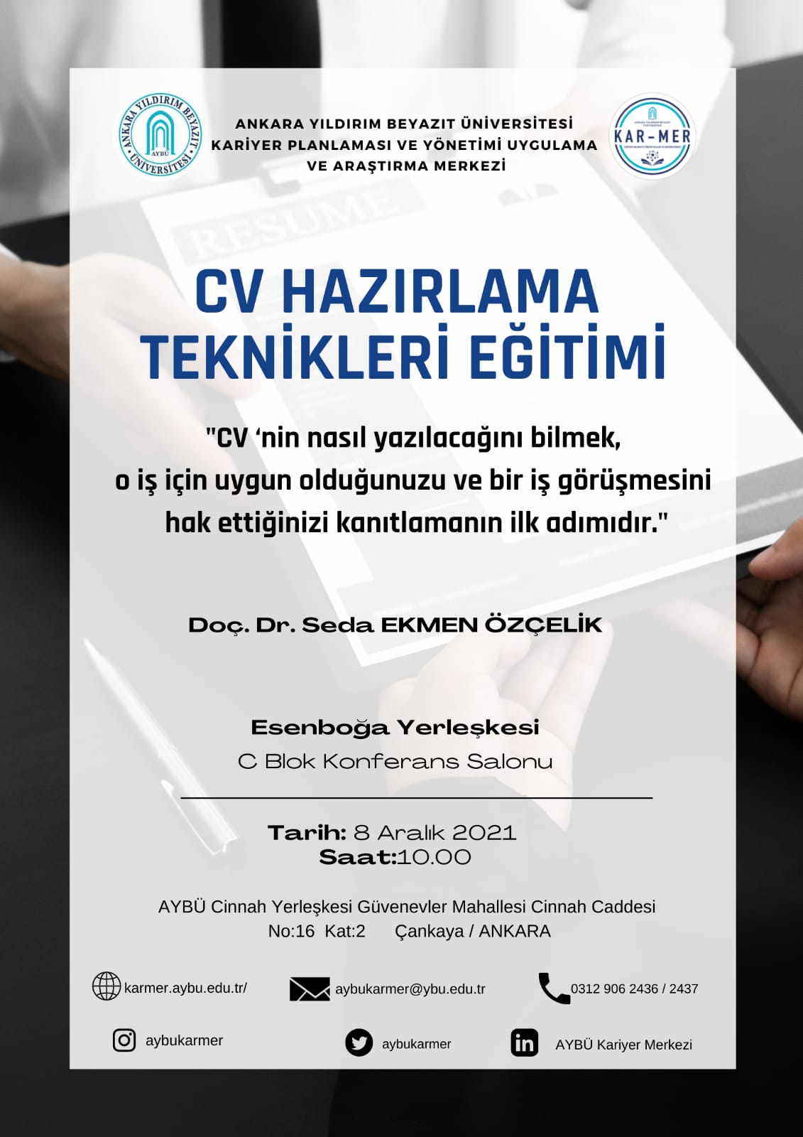 aybu kariyer merkezi aybukarmer twitter