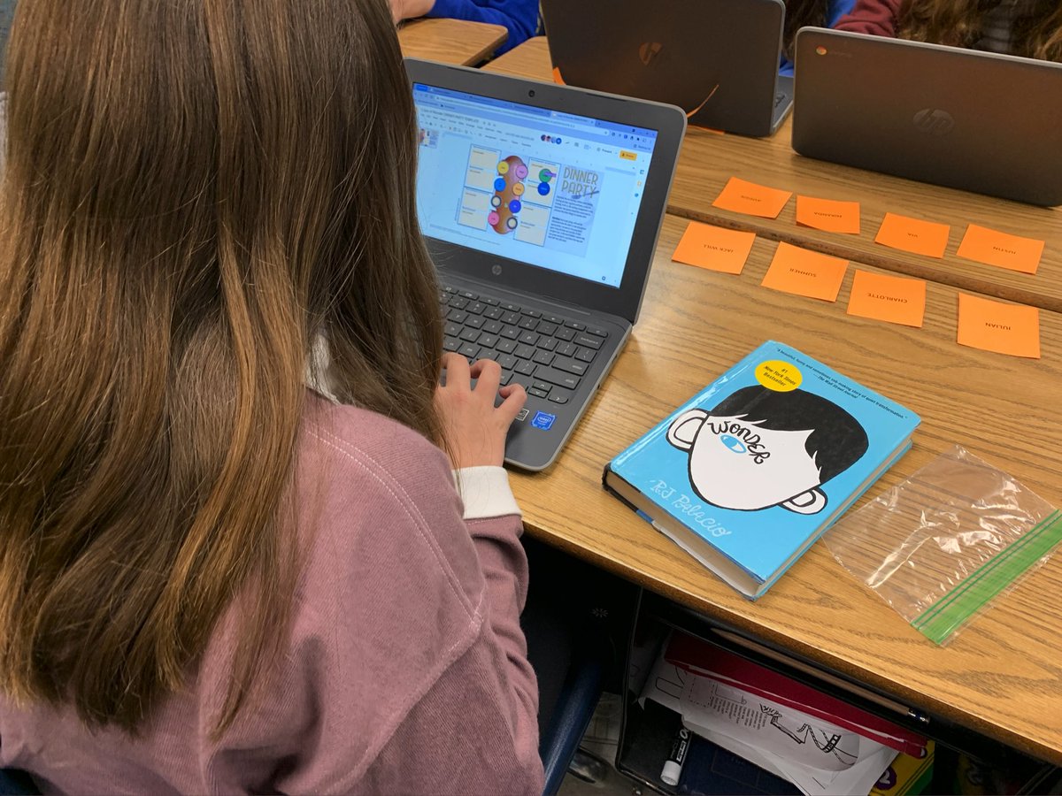 Thanks <a href="/historysandoval/">Amanda Sandoval 💛</a> for your Dinner Party template. Students are using it as a rough draft before they create actual physical dinner tables.