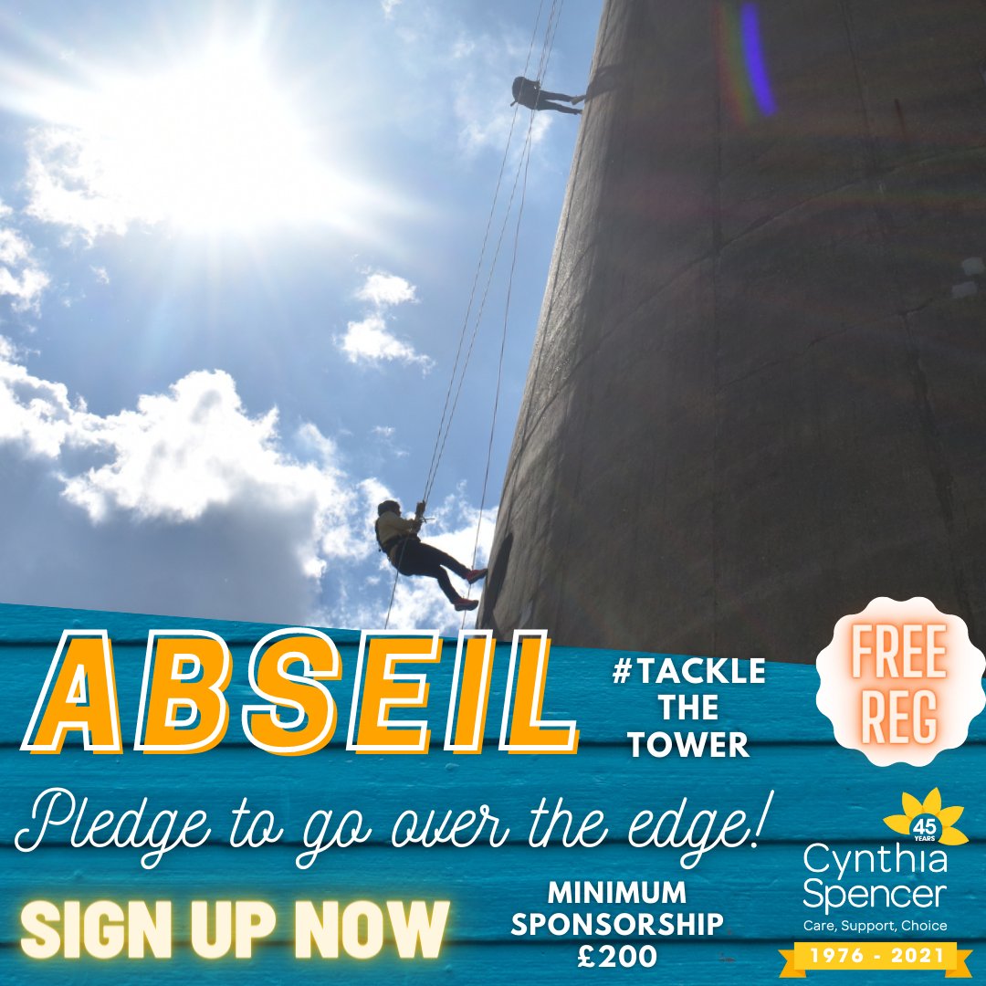 CynthiaSHospice's tweet photo. You can #tacklethetower at the National abseil tower and abseil down a staggering 418 feet (127m) in aid of Cynthia Spencer. 🧗💛
Click on the link for more information: https://t.co/D3yTK124EZ
#abseil #TeamCSH #fundraising #northamptonshire #cynthiaspencer #hospicecare https://t.co/neeansG04M