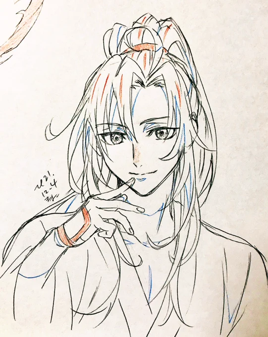らくがき  2枚目はアニメの真似っこ 