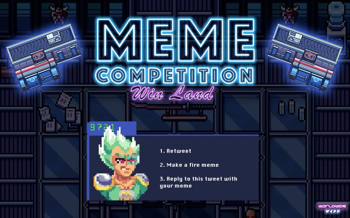 Land #Giveaway Meme Competition🔥

1. Retweet &amp; Follow @Worldwide_WEB3 
2. Make a fire meme
3. Reply to the tweet with your meme

#JoinTheWebb