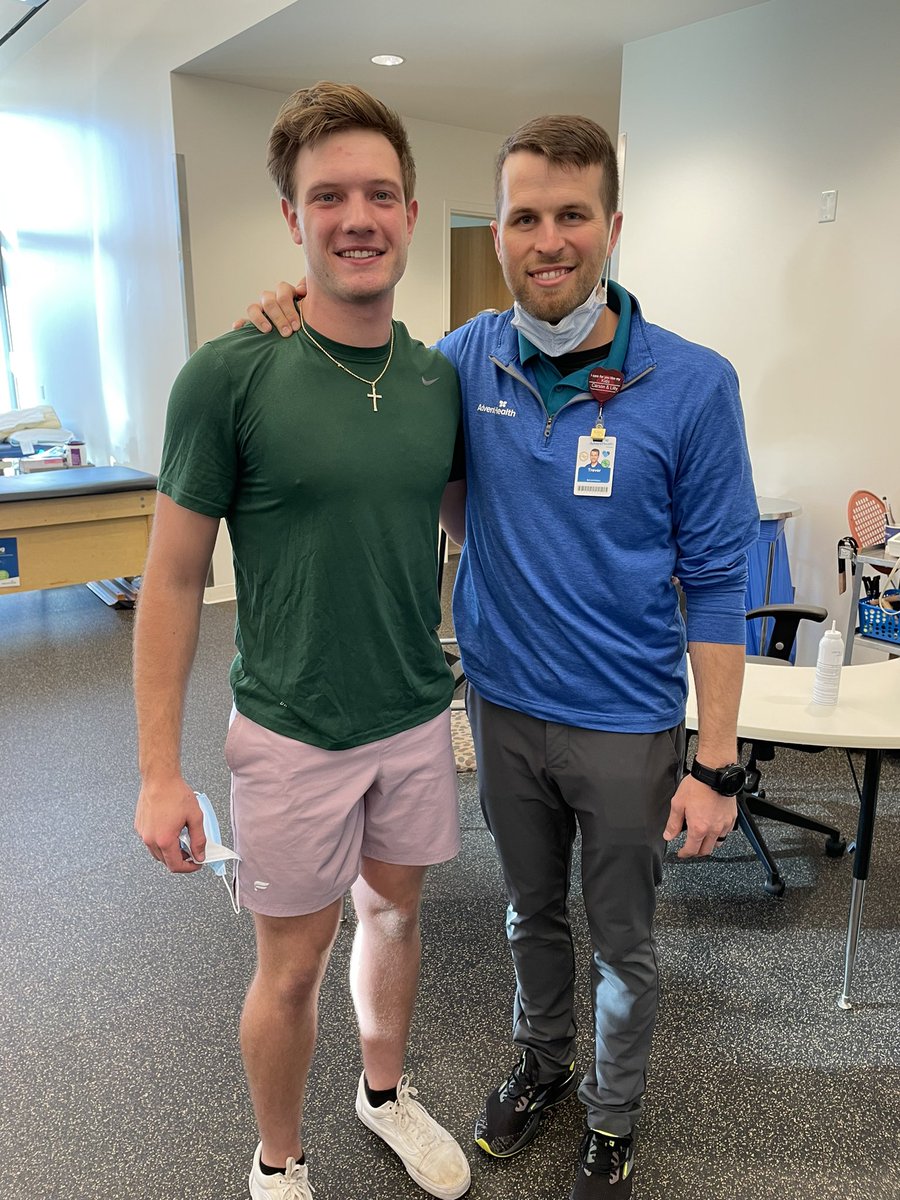 Huge thank you to Trevor and the rest of the PT team at <a href="/AdventHealth/">AdventHealth</a> for the support over these last 4 months. Wouldn’t be back to throwing again after TJ without you. Time to get back out on the field.