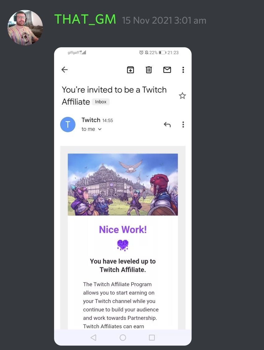 Shades0fPlay's tweet photo. Just a few of our other members that we have helped reach affiliate over the  past month 🎉🎉🎉 
#outreachcrew #SupportSmallStreamers #Twitch #streamers #wegrowyougrow #growtogether #discord #community https://t.co/G2zJaR3bVD