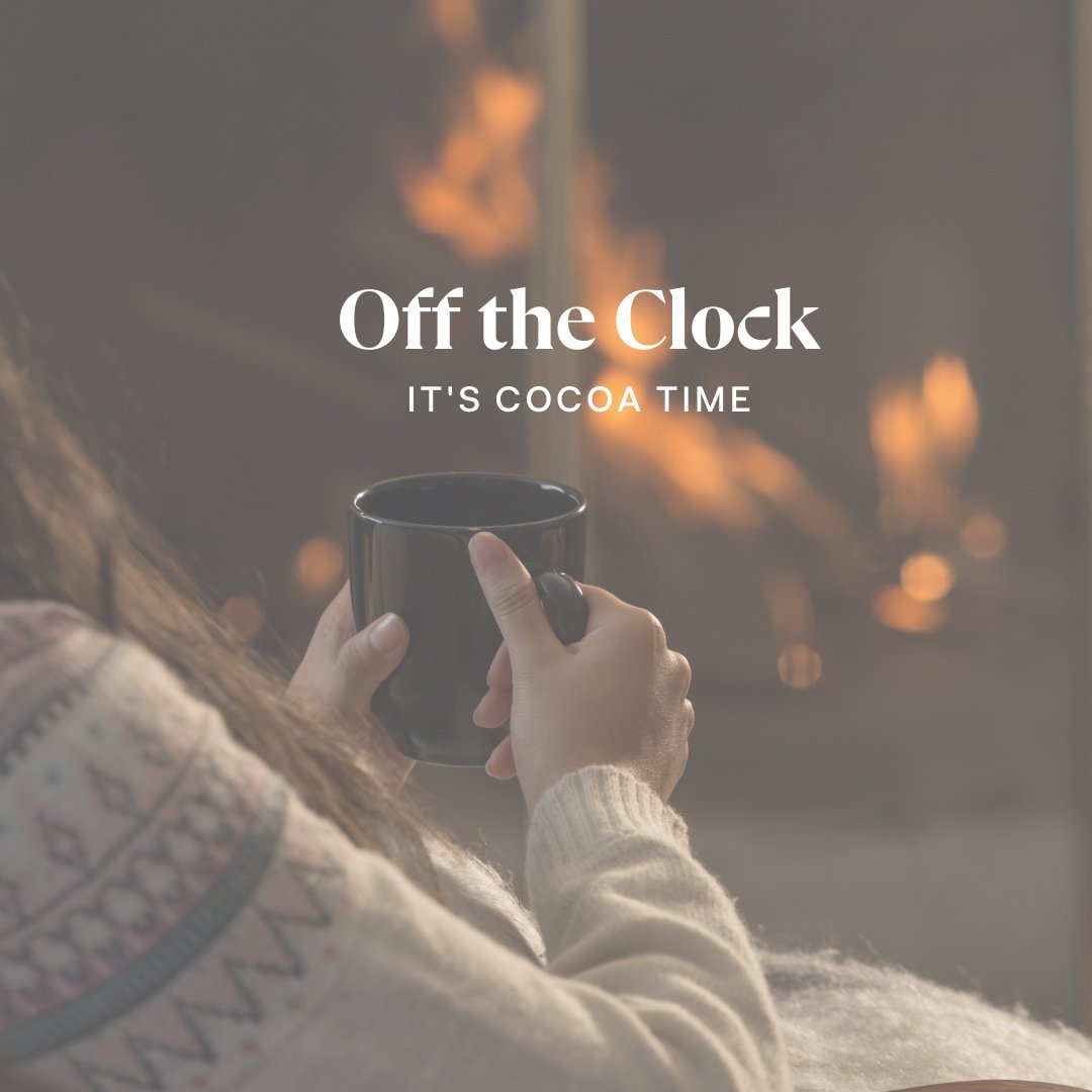 Tonight’s to-do list: snuggle up by the fire with a mug of #hotcocoa. How will you be spending your evening after the work week? #wfh #remotelife