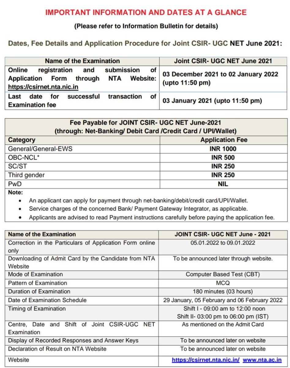 imtiaz_chem's tweet image. CSIR NET-JRF EXAM JUNE 2021

#csirnet #csir #csirnetjrf #csirnetjune2021