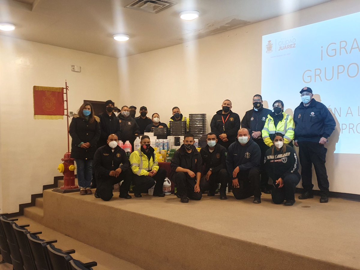 Entrega de apoyo a Protección Civil de Cd Juárez durante la pandemia. Gracias por cuidarnos.

#elevandoestandares #ASG