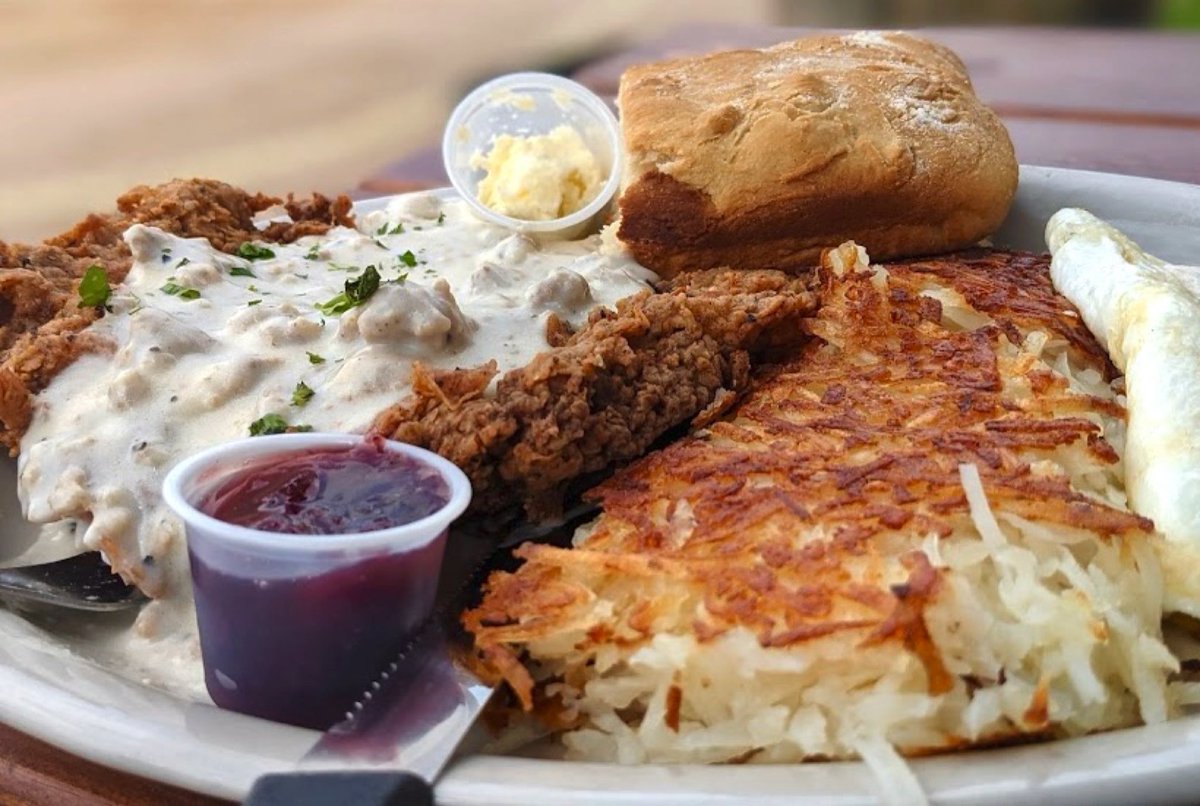Thinking about lunch? You’re gonna love our new Chicken Fried Steak, come &amp; get it!