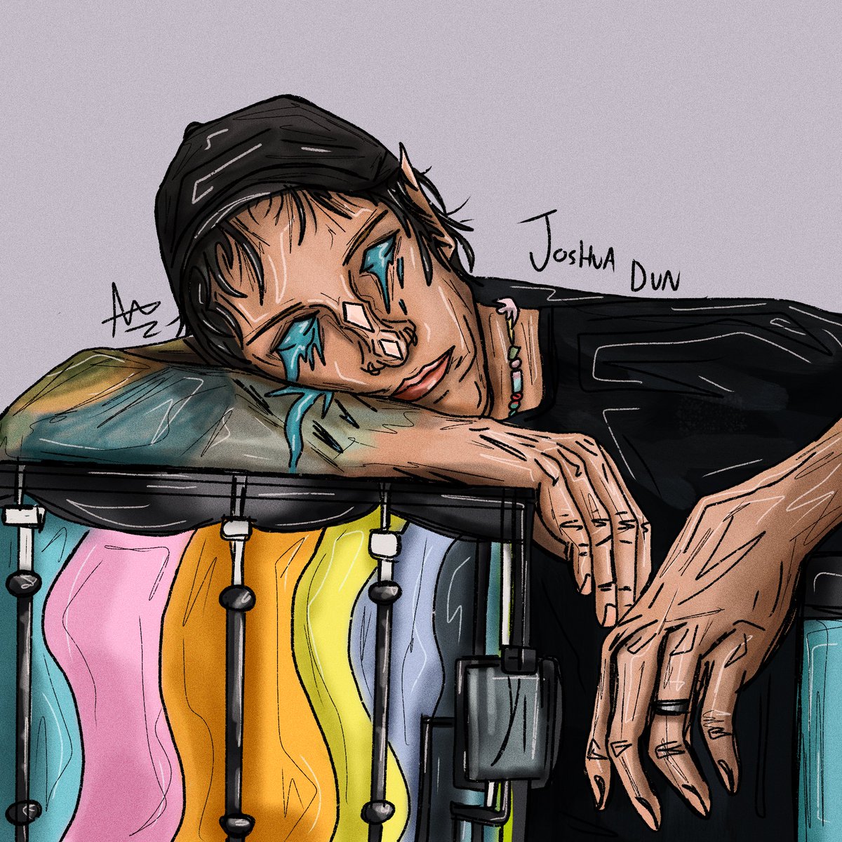 grapefantava's tweet image. need to draw this guy more often, he’s pretty cool :]
@joshuadun 
 #cliqueart #twentyonepilots @twentyonepilots @tylerrjoseph