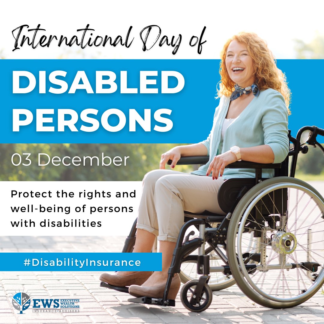 ewslife's tweet photo. Today is the #InternationalDayofDisabledPersons, which reminds us how important it is to build inclusiveness and equality for persons with disabilities. π
#disabilityinsurance #ewslife #thescplan #planahead #protection #familyprotection #shorttermdisability #disability #life https://t.co/JhJ7dlog5S