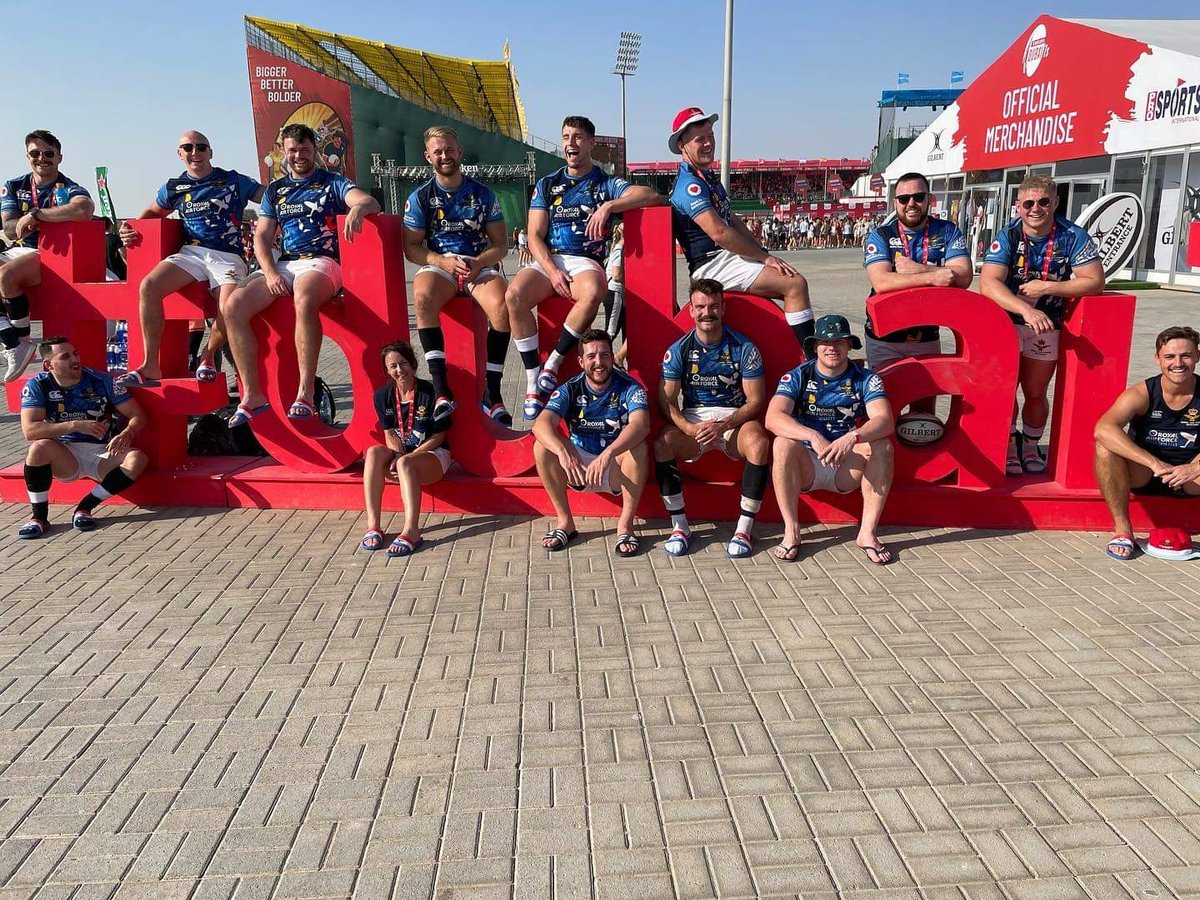 The <a href="/RAFRugbyUnion/">RAF Rugby Union</a> <a href="/HQRAFSport/">RAFSport</a> Spitfire 7s enjoying life in <a href="/Dubai7s/">Emirates Dubai 7s</a> <a href="/GulliversTours/">Gullivers Sports Tours (now part of Edwin Doran)</a> <a href="/edwindoransport/">Edwin Doran Sports Tours</a> #rugbytours #miltarysportstours