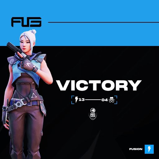 VICTORY

what did you expect ? We are qualified for the next round that will be played in couple of minutes against the winner between MLC esports and RED CLOUD! We can’t wait. #FearFusion #FF