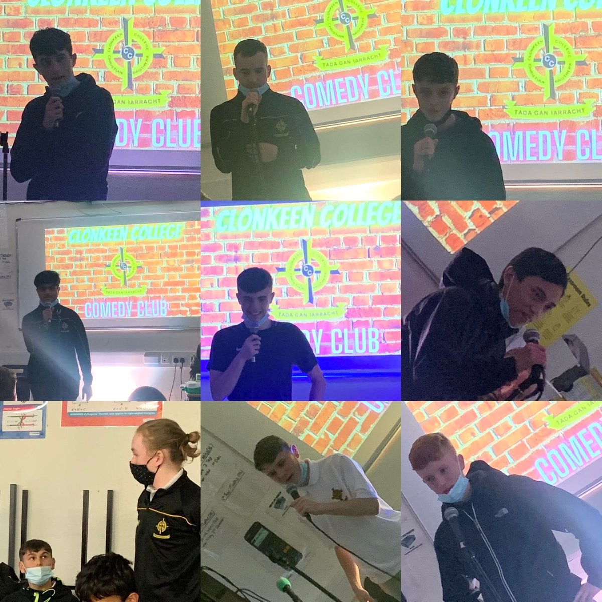 A huge thank you to Danny O'Brien & Karl Spain for a great comedy and confidence building workshop that our D2 & D3 students took part in this week, they had a ball 😂🎙️😂🎤 @ClonkeenSchool @dobcomedy @tydotie @TYUpdated @YourTYNews