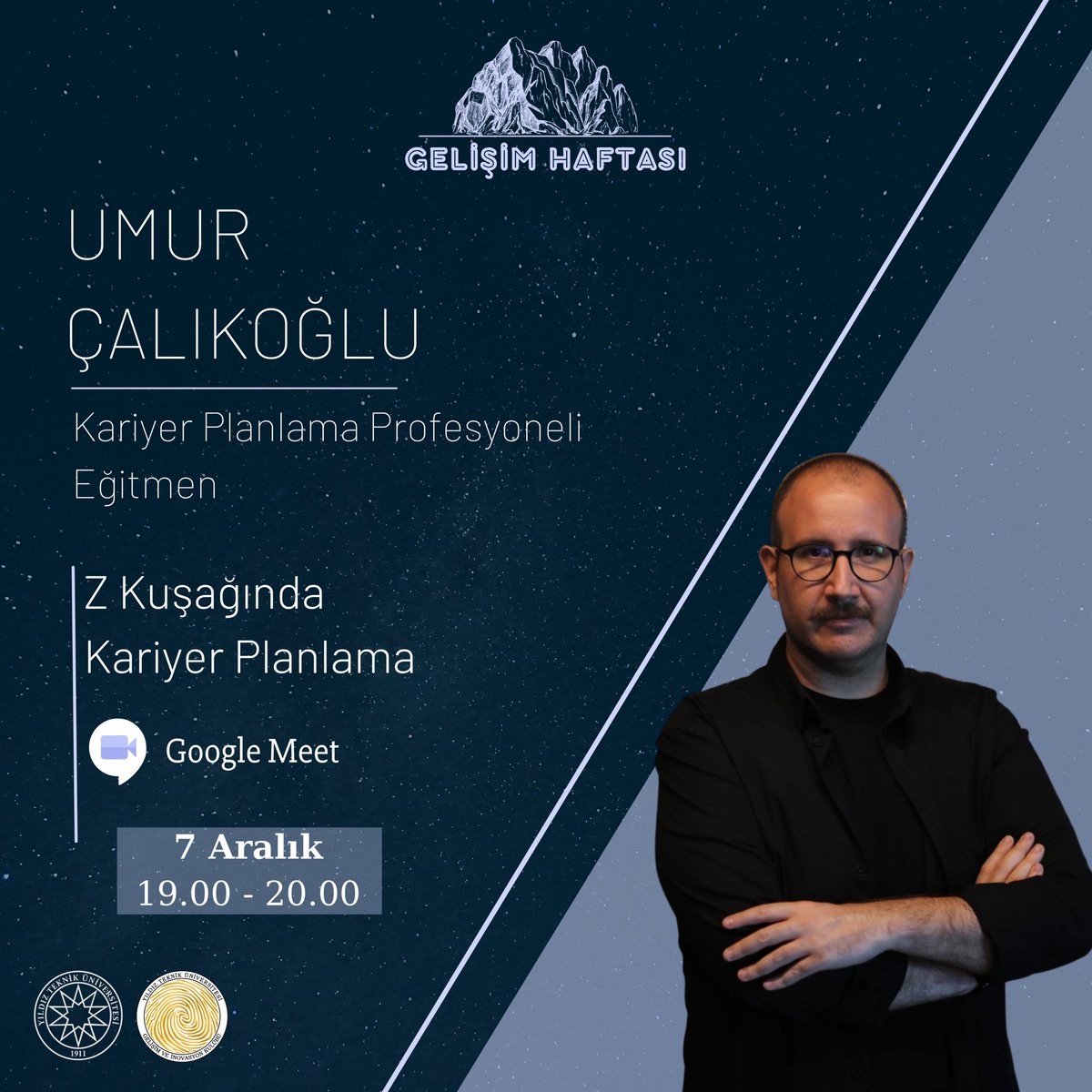 ytugeik's tweet photo. Gelişim Haftası’nın ilk günü olan ‘İletişim Günü’nde ilk konuğumuz Umur Çalıkoğlu! Sen de bu etkinliğin bir parçası olmak istersen bio’daki etkinlik formunu doldurman yeterli. 🌟 

#yıldıztekniküniversitesi #gelişimhaftası #ytü #gelişimveinovasyonklübü https://t.co/tfuy1HhmgO