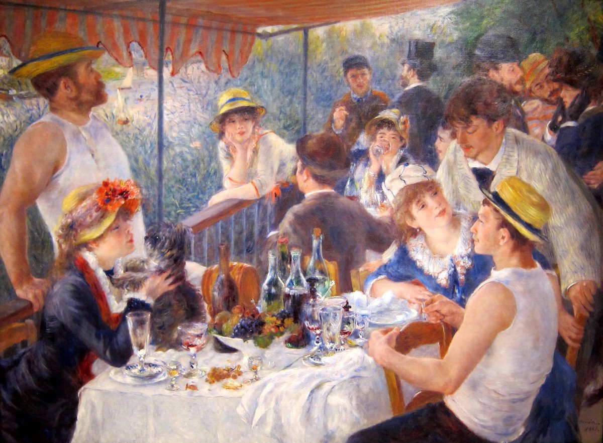 Biblioanahuac's tweet photo. #UnDíaComoHoy de 1841, muere Pierre-Auguste Renoir,  pintor francés impresionista, que en la segunda parte de su carrera se interesó por la pintura de cuerpos femeninos en paisajes, inspirados a menudo en pinturas clásicas renacentistas y barrocas. @ArtesAnahuac https://t.co/5e9ffLzj73