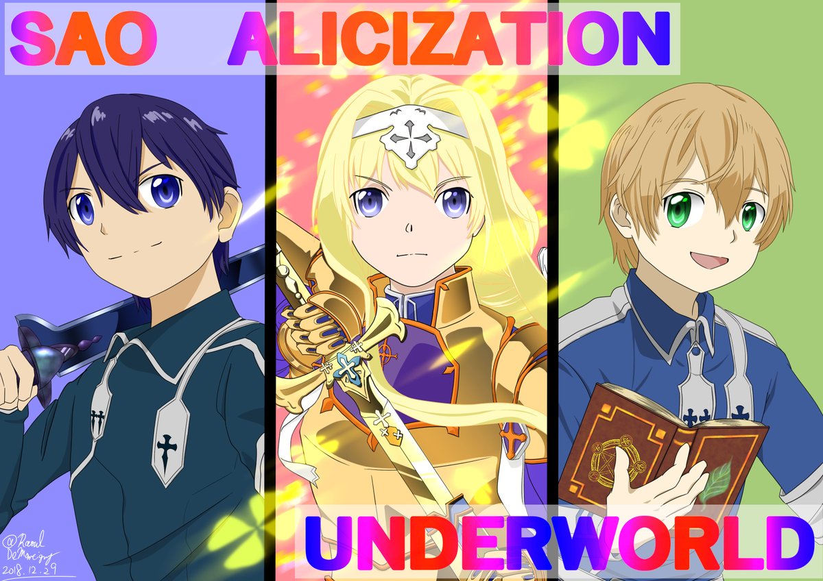 #見た人も無言で剣を構えた何かをあげる
①版権(SAO)
②オリジナル
③版権(FFⅧ)
④オリジナル 