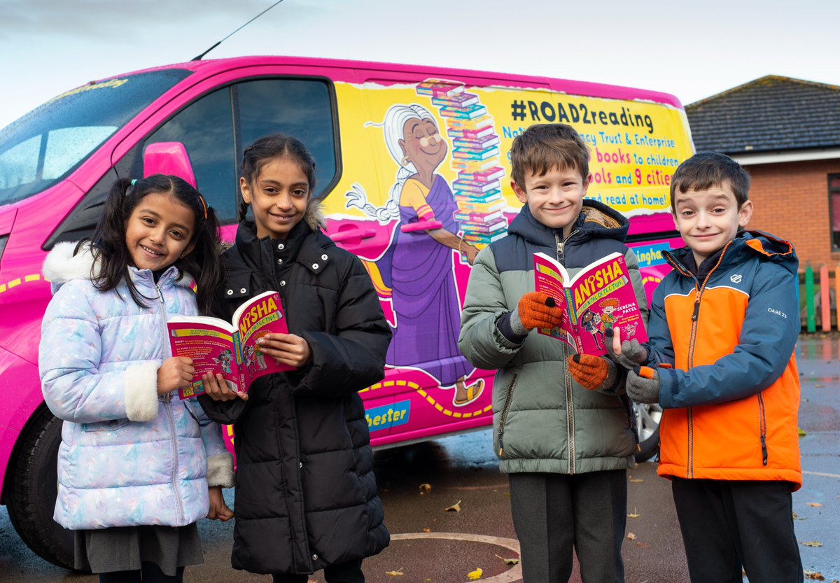 We’ve partnered with @Literacy_Trust to give away 23k copies of @SerenaKPatel’s book Anisha, Accidental Detective to 240 schools in 9 cities across the UK. Watch out for the #️ROAD2reading trip next week!