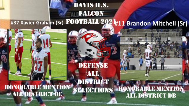 BODFalcons's tweet photo. Congratulations to Xavier Graham & Brandon Mitchell for earning 14-6A All District Honorable Mention Team. #Flyboz https://t.co/jdwWk0tMLD
