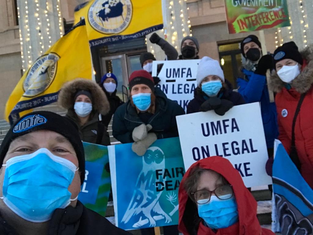 AnnUdod's tweet photo. Good morning from ⁦@UMFA_FAUM⁩ ! Courtesy of Dan Nagel. A good looking crew at the leg. 😀👍 https://t.co/7pmlOFlCKf