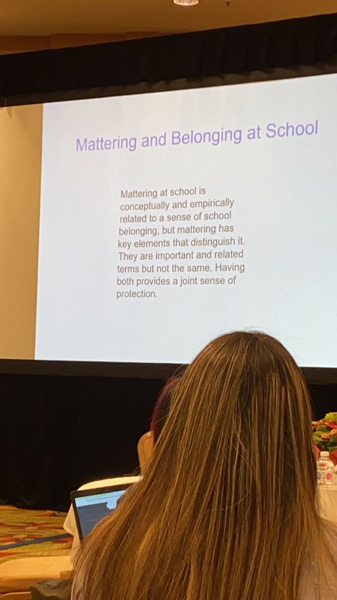 JudySackville's tweet photo. #relationships #belonging at school provide joint sense of protection, promotes #resilience #havingavoice students, parents, staff Thank you Sue Ball @YRDSB chief psychologist at Council for exceptional Children conference 2021 #ontario #toronto #theresiliencyproject https://t.co/G2T3kHyme8