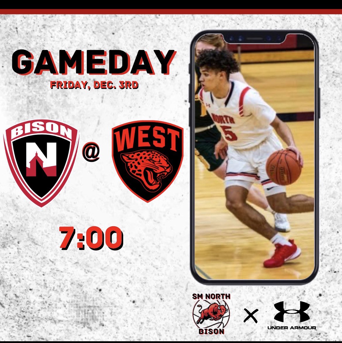 GAMEDAY @ Blue Valley West

Tip-off
4:00- JV
5:30- SO
7:00- Varsity

#lockin