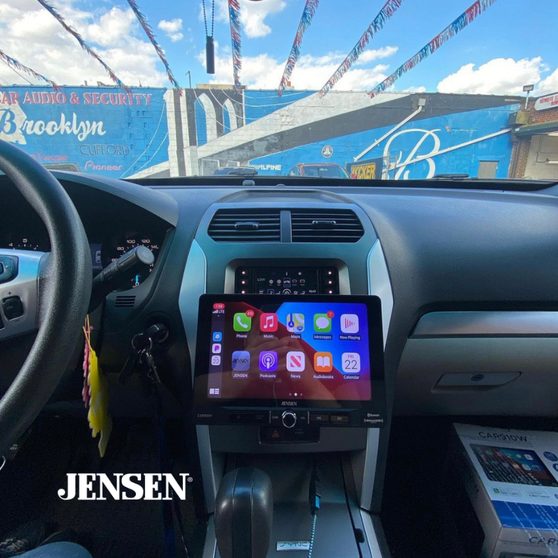 Jensen CAR910W installed on this Ford 