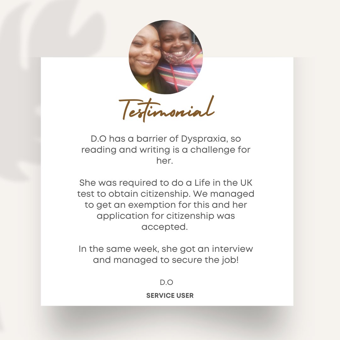 CAE_Wales's tweet photo. What a fantastic outcome for our participant D.O who was in need of holistic support. Each of her needs were met and the feedback that she and her husband left was truly heartwarming.
This is why we do what we do.
#TheCAE #Swansea #Community #coreactivities https://t.co/YTeII5LgVU