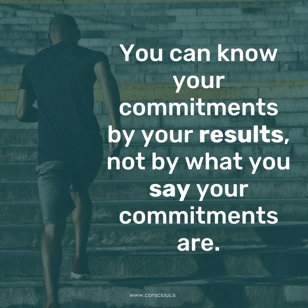 ConsciousLG's tweet photo. You can know your commitments by your results, not by what you say your commitments are.

A simple illustration: We're all committed to weighing exactly what we weigh in this moment. 

How do we know? 

Because this is what is. 

The result is the proof of a commitment. https://t.co/4NGWSaXQtT