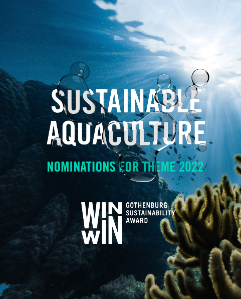 To solve the world’s future food supply, we need to look into the possibilities – and challenges – that blue and green foods can provide.

The 2022 @winwinaward theme is:

𝑺𝒖𝒔𝒕𝒂𝒊𝒏𝒂𝒃𝒍𝒆 𝑨𝒒𝒖𝒂𝒄𝒖𝒍𝒕𝒖𝒓𝒆🐟🐠🐡🦐🐙

Learn more &amp; nominate here: winwingothenburgaward.com/theme-2022-sus…