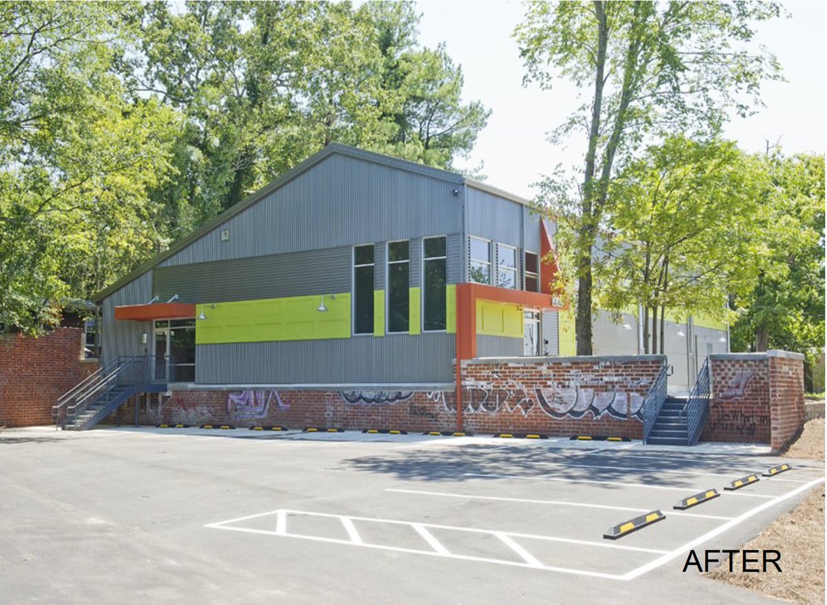 DeruckiCC's tweet photo. Derucki finished the $$M @bignerdranch in E. #Atlanta  just in time for the award-winning nerds of the digital world. Only 8 mo. from sketch to occupancy transformed a former steel fabrication shop to space tailored for computer programmers. https://t.co/eGLCGwcnRh #Kronbergua https://t.co/IgEBTR7V9g