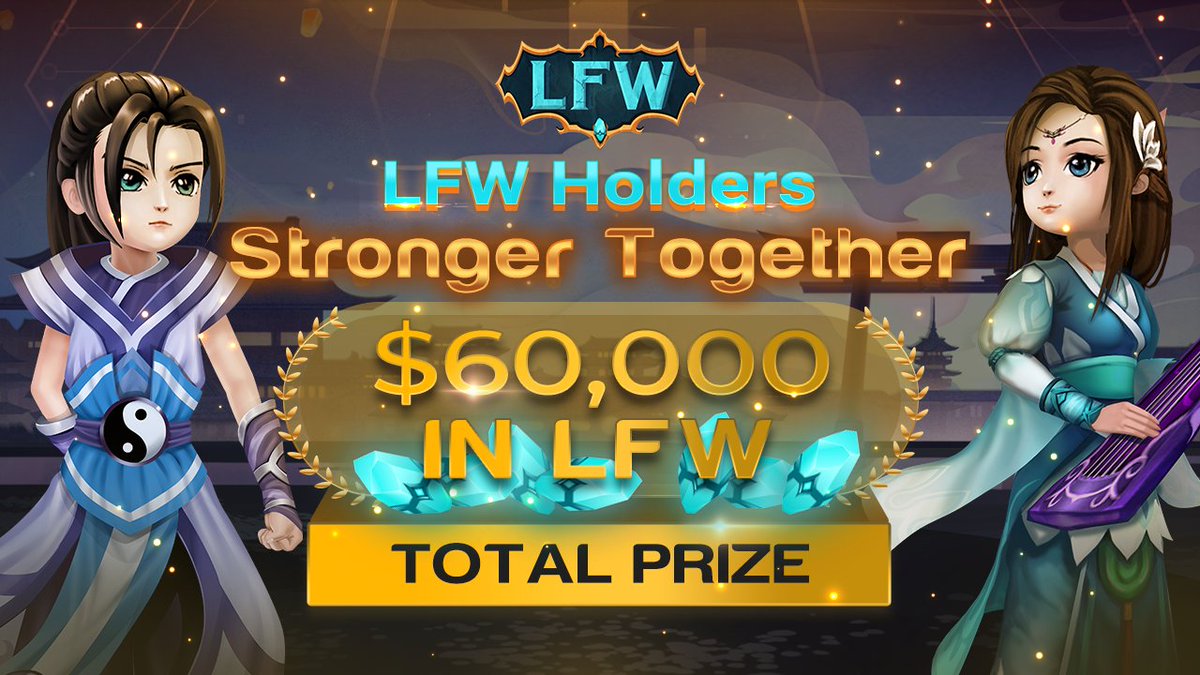 🎉 #LFW Holders Special Program 🎉
🎁 Prize Pool: $60.000 in LFW 💸
Ends: 2:00 PM UTC Dec 22nd, 2021
Details 👉 bit.ly/3EmUJus

🚀 Rage on, our Legends!

#LFW #Giveaway #HODL #NFT #PlayToEarn #GameFi #Metaverse