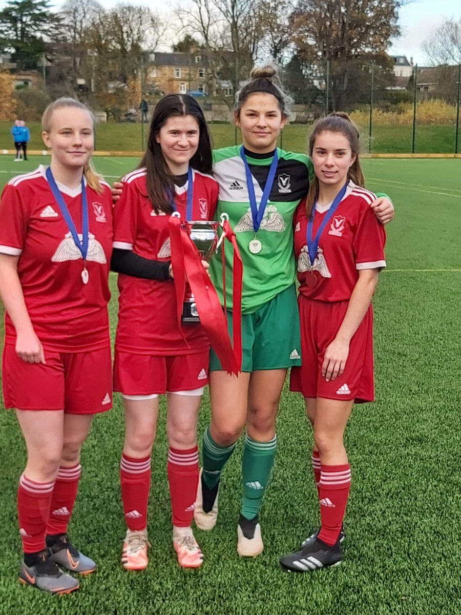 BXAPE1's tweet photo. A huge well done to our girls Aleesha, Eilidh, Marika and Rebekah who played in the U17s SWF North Youth Regional League Cup Final. A huge asset to the team and it's always great to see Banff pupils out participating in sport! Go girls 😍 🌟 https://t.co/akHHvsc5Ew