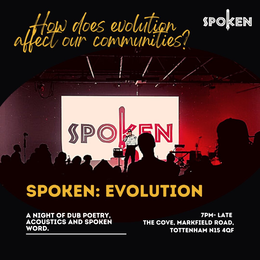 HaringeyCoOrg's tweet photo. The 9th  Dec, we’re back talking about Evolution: 
⁠What evolution do we need in our societies?⁠
How do change affect people's lives?⁠

Book your space : https://t.co/Cuex0BedhH

We have an amazing line up of Poets &amp; artists
#poetrycommunity #spokenword #communityconversation https://t.co/2NBq7KkWjx