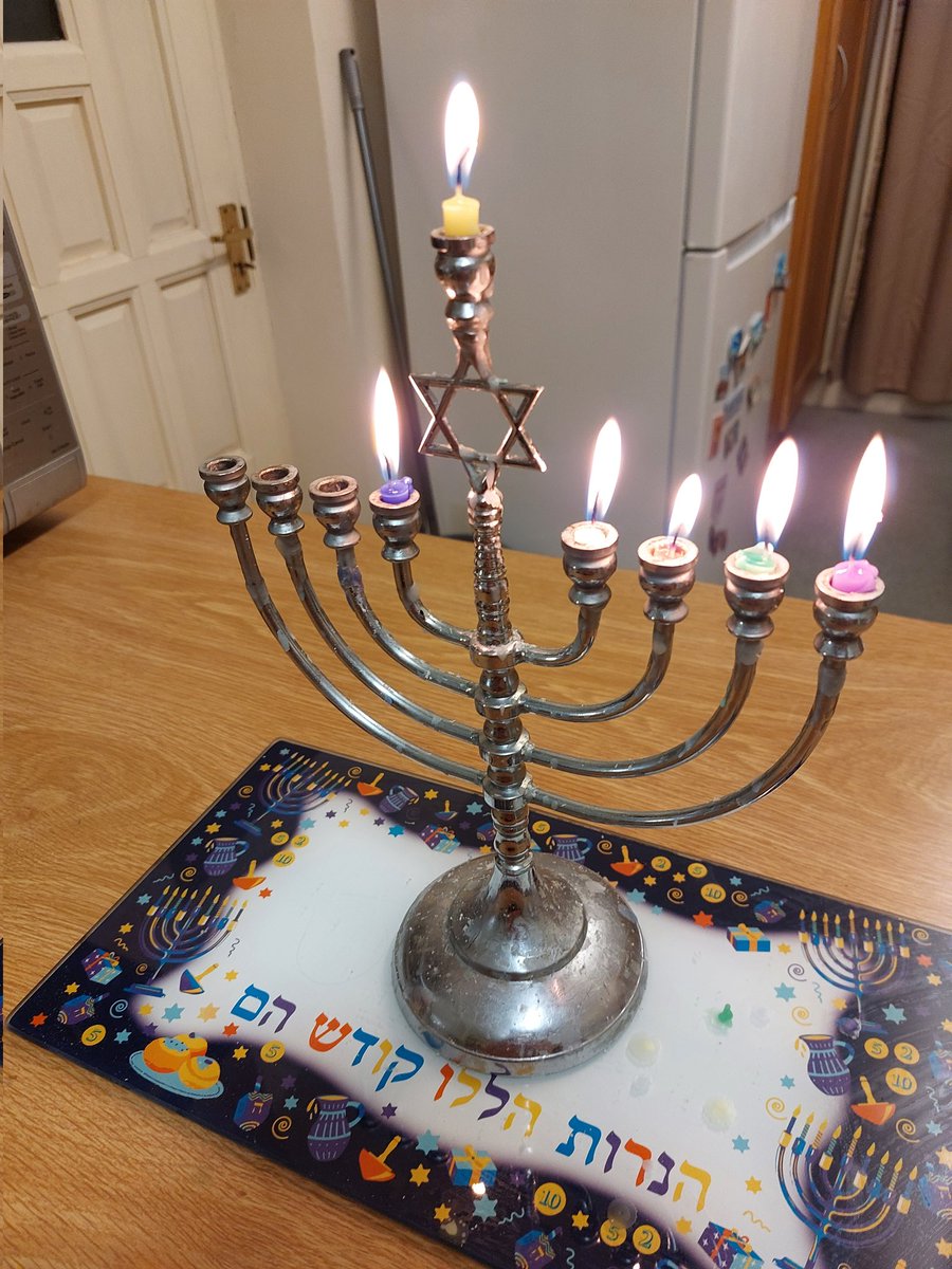 Chag Chanukah Sameach v'Shabbat Shalom! Join us on Zoom for services led by Rabbi Mark Solomon from Neve Shalom in Leicester. Tonight's service at 8pm will start with the lighting of the Chanukah candles. Tomorrow morning's service is at 11am. Links have been sent via email.