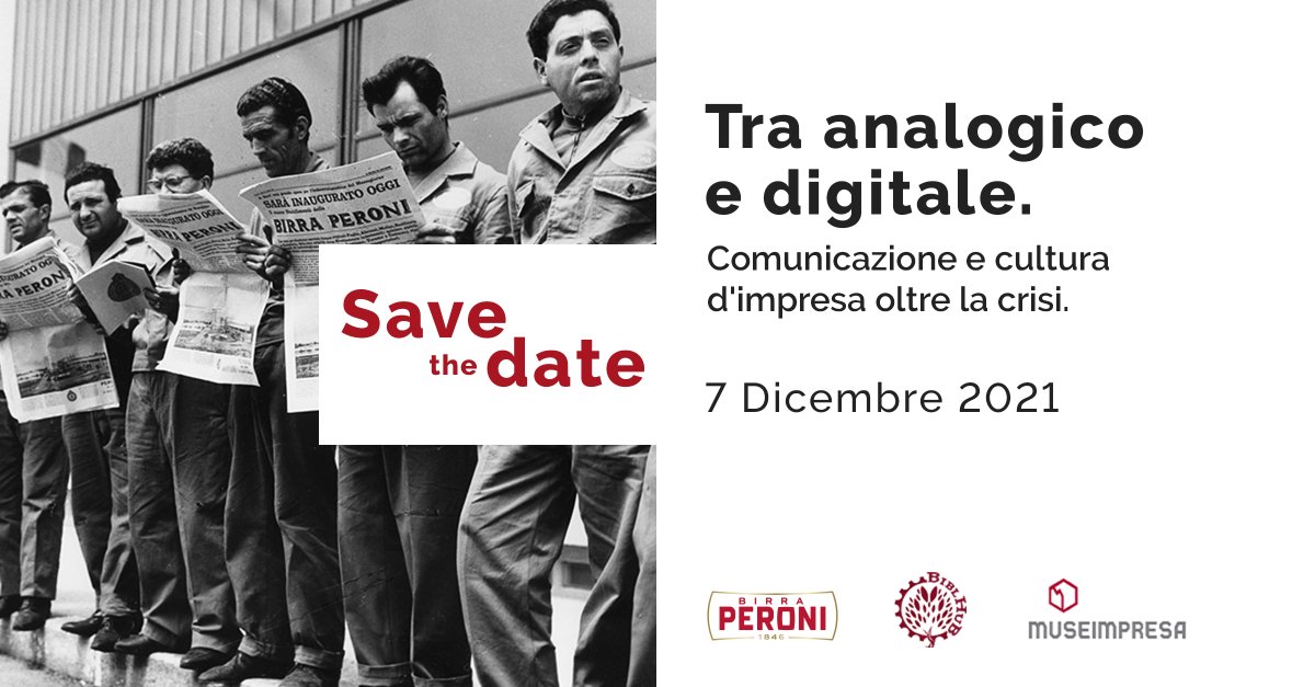 Per la XX Settimana della cultura d’impresa di <a href="/MuseImpresa/">Museimpresa</a>, abbiamo organizzato con <a href="/SapienzaRoma/">Sapienza Università di Roma</a> un incontro speciale, promosso dal Dip. Comunicazione e Ricerca Sociale nell'ambito delle attività culturali di <a href="/biblhub/">BiblHub Letteratura Aziendale</a>.
Per informazioni e prenotazioni:
museimpresa.com/eventi/tra-ana…