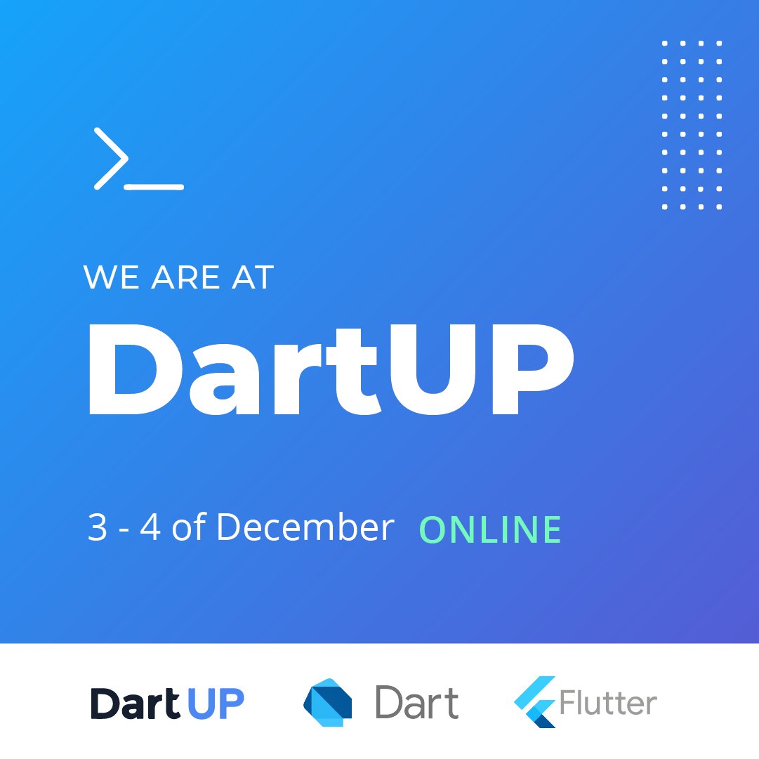somnio_software's tweet photo. We started our day by joining #DartUP, an online conference on Dart and Flutter with first-level speakers! 🤓

📌 The event continues tomorrow and you can sign up for free on its official page: https://t.co/djkaxETdT8

#dartup2021 #dart #flutter @FlutterDev @FlutterComm https://t.co/MttB72SHpb
