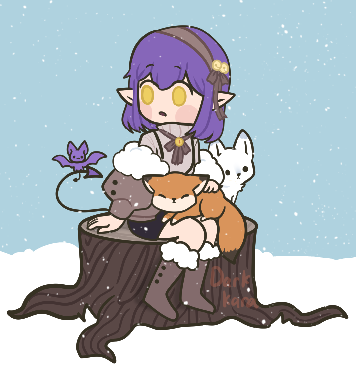 DarkKara2's tweet photo. winter is upon us run for your lives. the snow is alive!!! 
and it's cold. 
#art #winter #itcold #snow #doodle #KaraDoodles https://t.co/MpEP4xI6l3