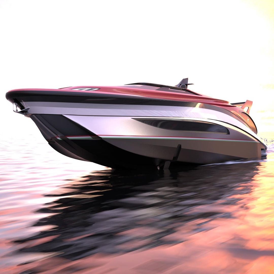 GranTurismo Mediterranea - 88 футовый ярко-красный морской ответ любимому итальянскому производителю гиперкаров Ferrari.

Компания Lazzarini  представила концепт, в котором использованы черты четырехколесного автомобиля Ferrari и он великолепен.