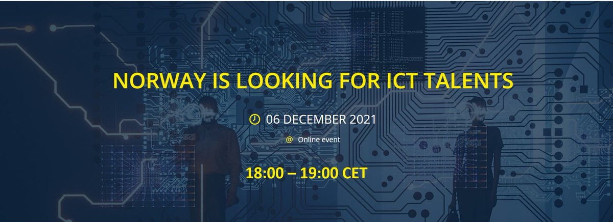 EURESJob's tweet photo. #ICT professional? Or would you like to become one?
Are you wondering about possibilities in #Norway? π³π΄
π Join us on 6 December at 18.00 CET! β‘οΈ https://t.co/0d5wRvoOtt
#EURESjobs #WorkinNorway https://t.co/YRWeDR03Lu