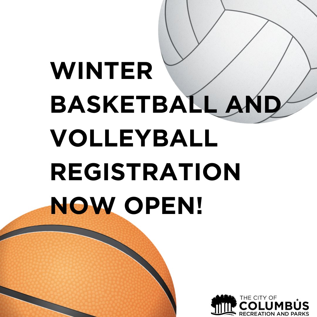Winter registration for adult basketball and volleyball are now open! Head over to our website for more info for registration! crpdsports.org/adult/