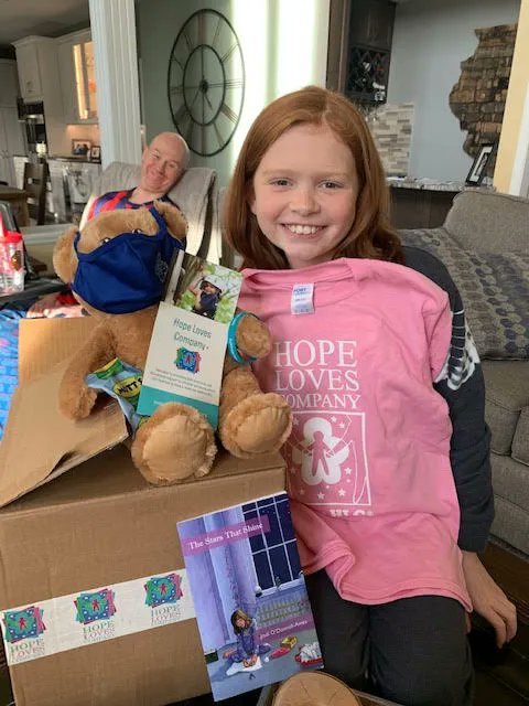 HopeLovesCo's tweet photo. A message from one of our Hug of Hope recipients: “She got her care package and loved it! Thank you so much. I think it was helpful for her to know there are other kids out there going through similar things.” #ALS #HugofHope #Childrencaregivers https://t.co/cZyr2x1jdT