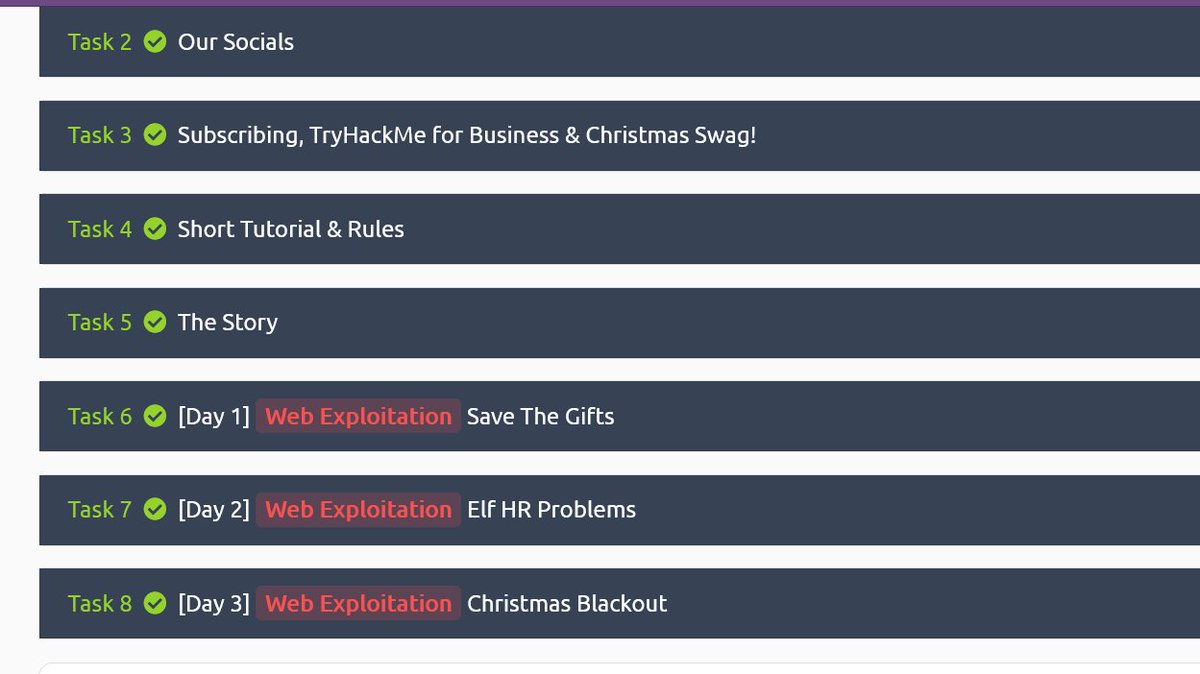 SaketShandilya5's tweet image. Done with Day 3 Advent Of Cyber 2021. Sweet challenges to get me over my hacking block.
#tryhackme #AdventofCyber2021